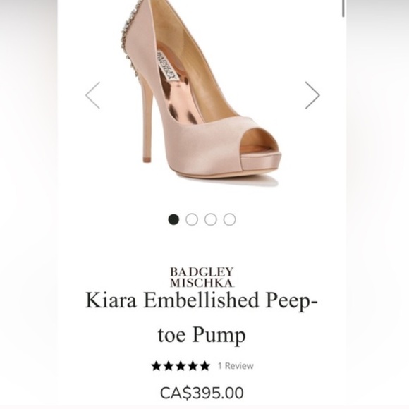 Badgley Mischka authentic used only once shoes so so stunning paid 460$ usa 8,5 - Picture 3 of 9